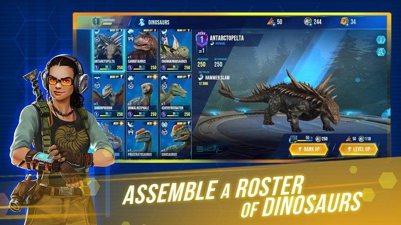 Original ops mod apk of the Jurassic world