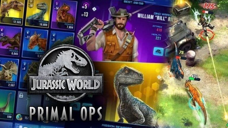 Jurassic World Primal Ops MOD APK (Menu, God mode/High damage) 1.13.2