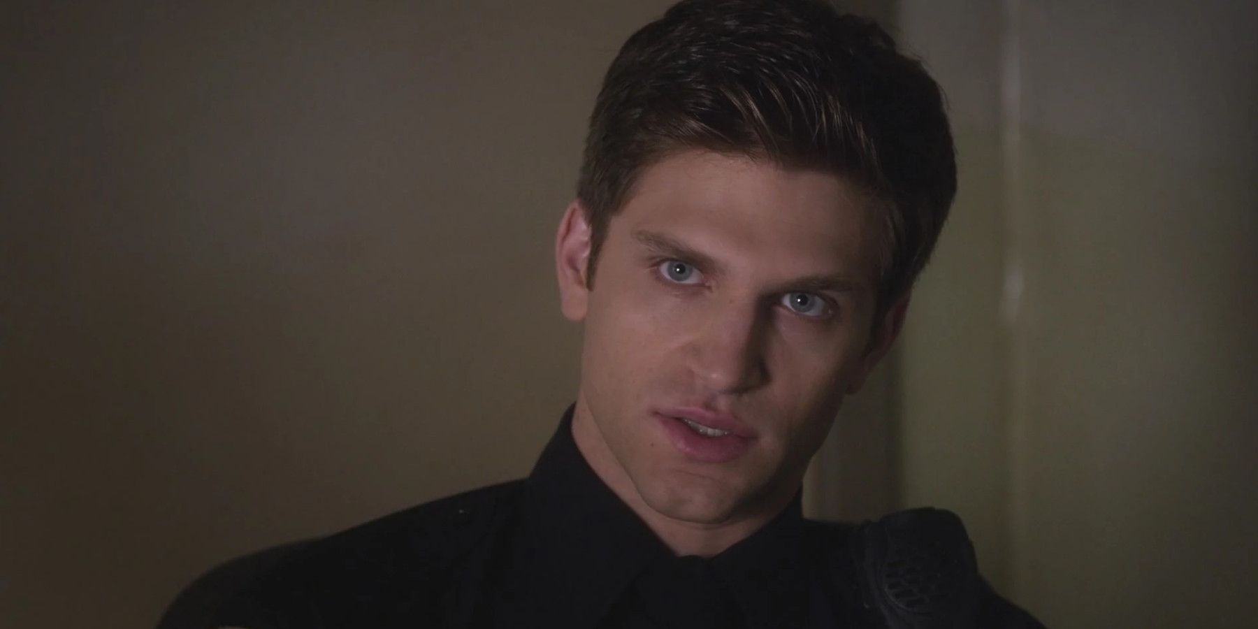 Keegan Allen as Tobey Kavanaugh mysteriously watches Pretty Little Liars