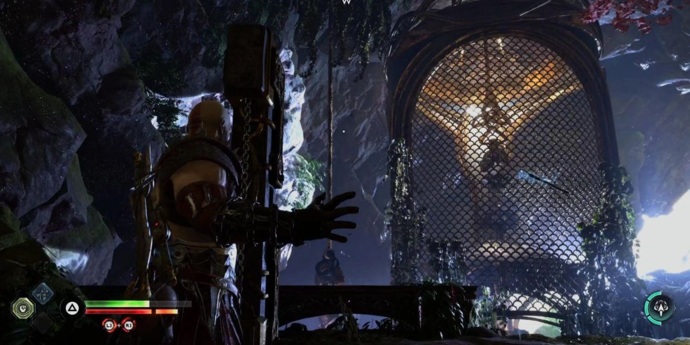 Kratos returns his ax to Alfheim in Ragnarok.