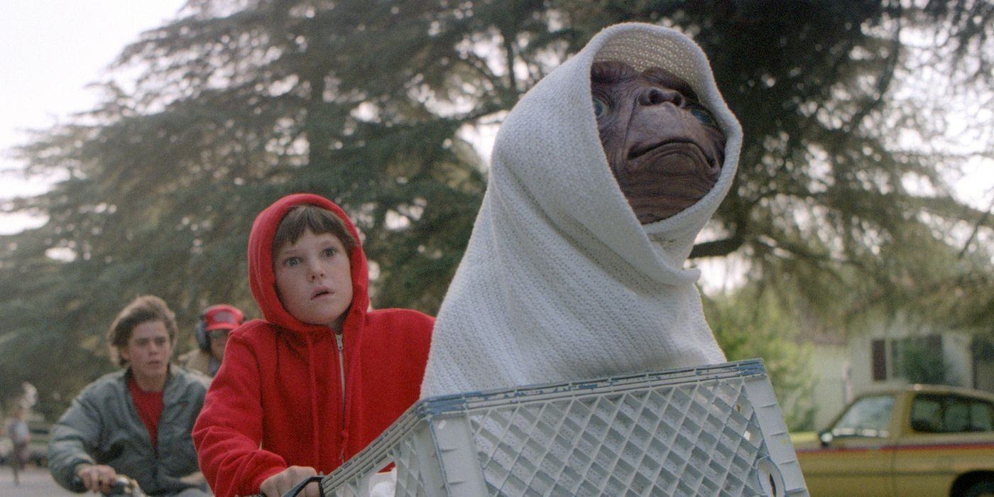 Kids helping ET escape in ET The Extraterrestrial