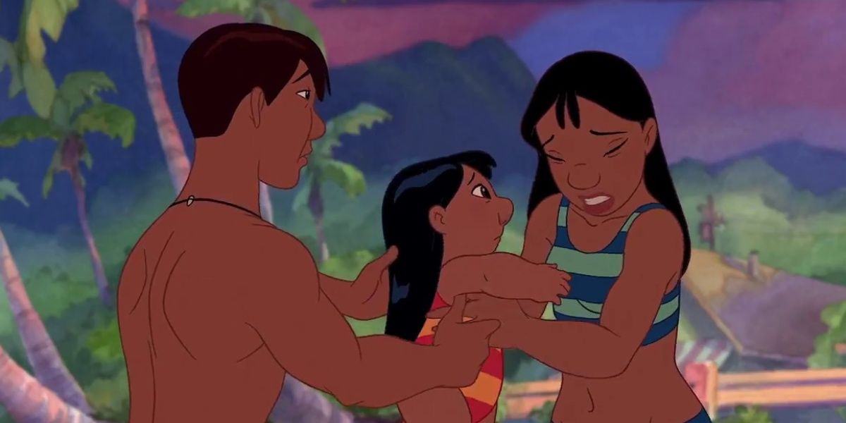 David gives Lilo and Lilo to Nani in Lilo and Lilo