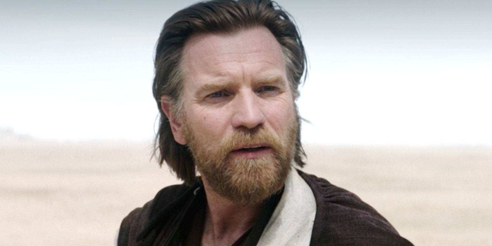 Obi-Wan Kenobi in the desert looks confused.