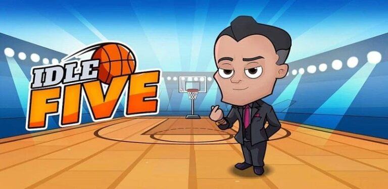 Idle Five Basketball Tycoon MOD APK (Menu, Money/Attack speed) 1.26.2