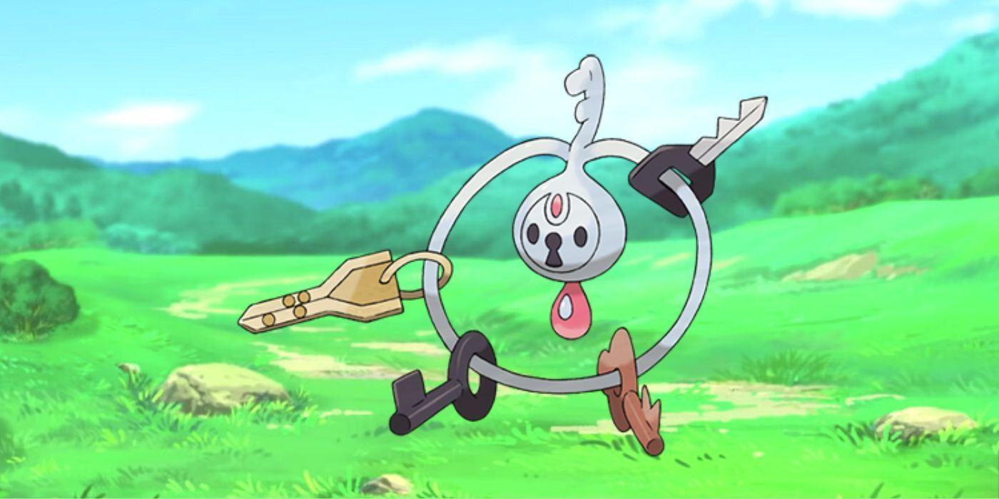 Image of Pokémon Klefki walking around a field