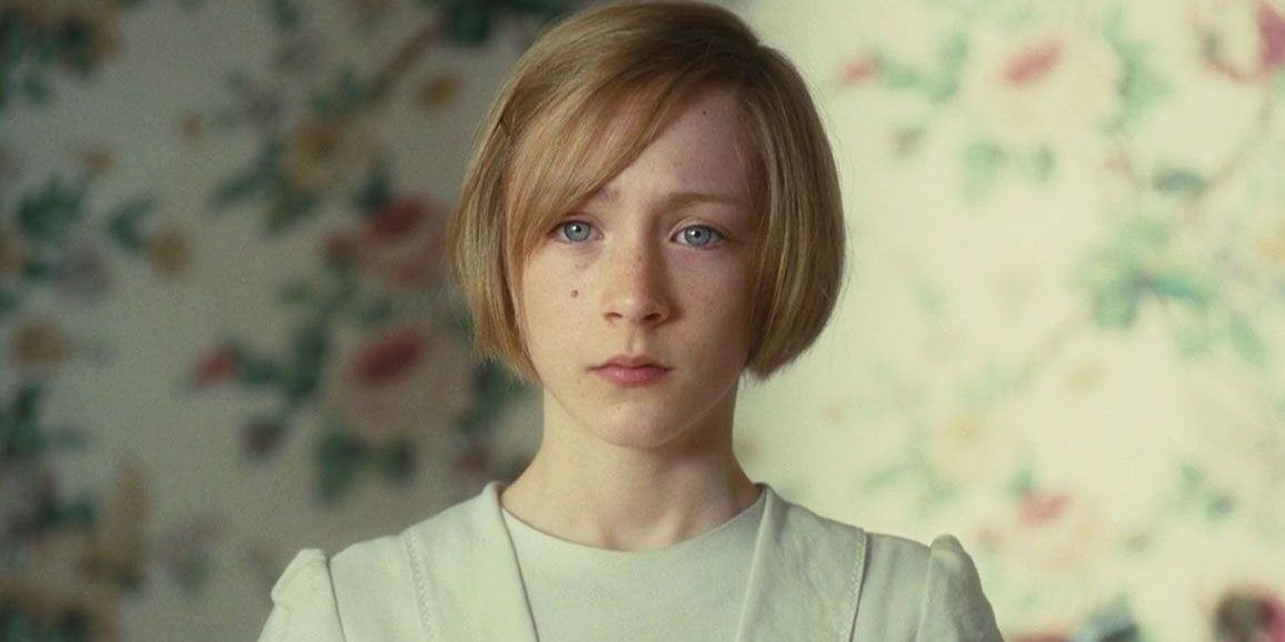 Saoirse Ronan aims a lifeless gaze into the middle distance in Atonement. 