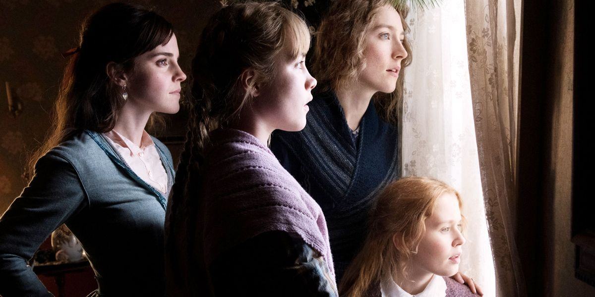  March sisters at the window in Little Women 2019