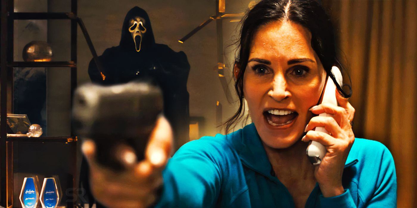 Scream 6 Movie Ghostface Attack Gale Attack Logic hangs up the call
