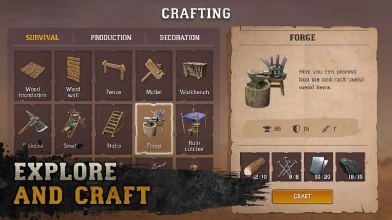 Raft Survival Desert Nomad mod apk