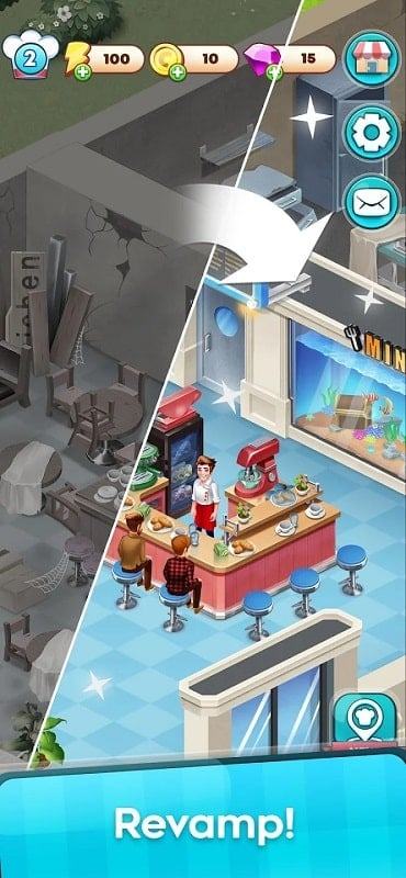 restaurant mod apk merge