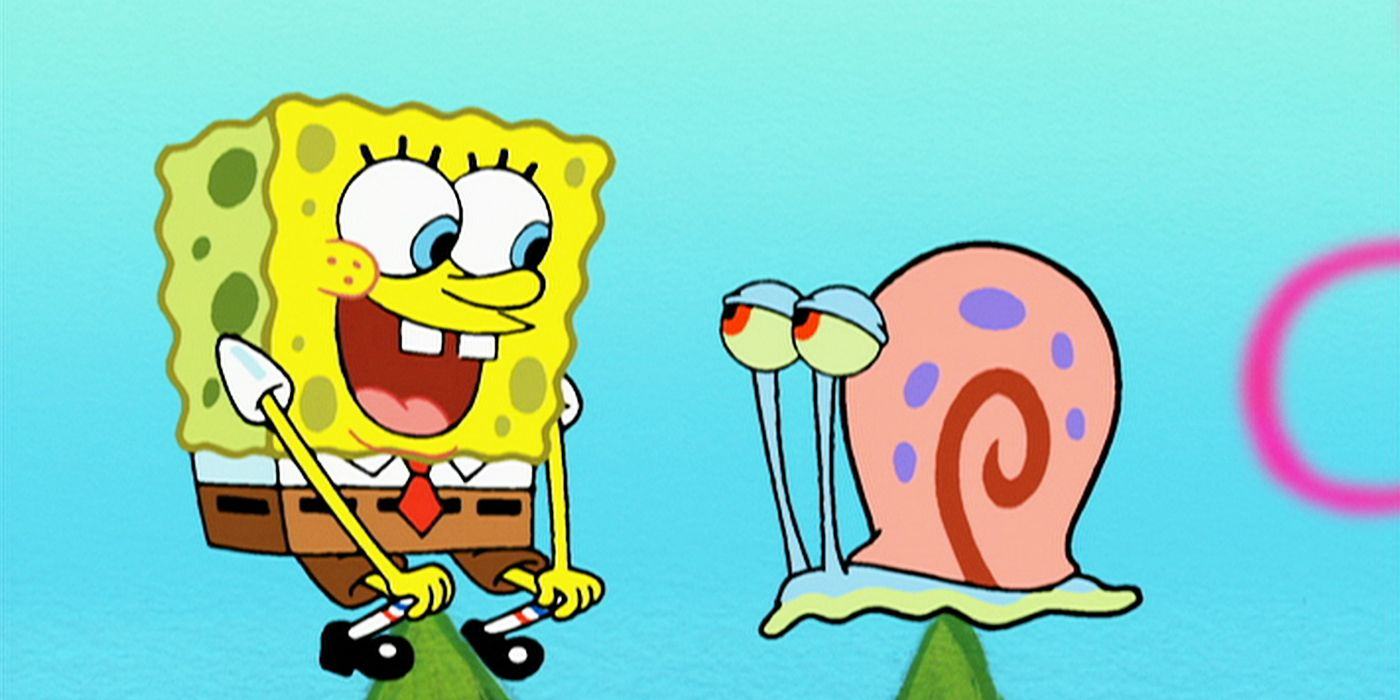 SpongeBob and the snail Gary