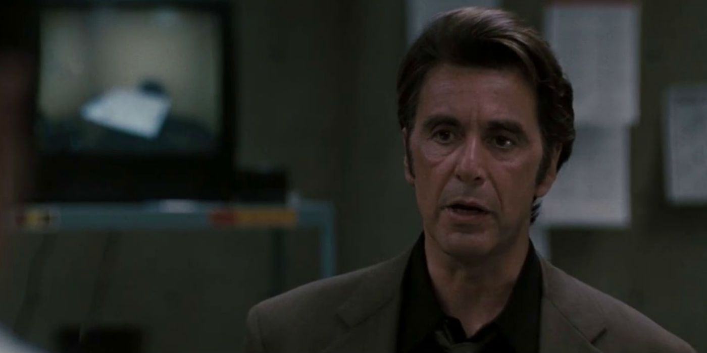 Al Pacino as Vincent Hanna in Heat's office