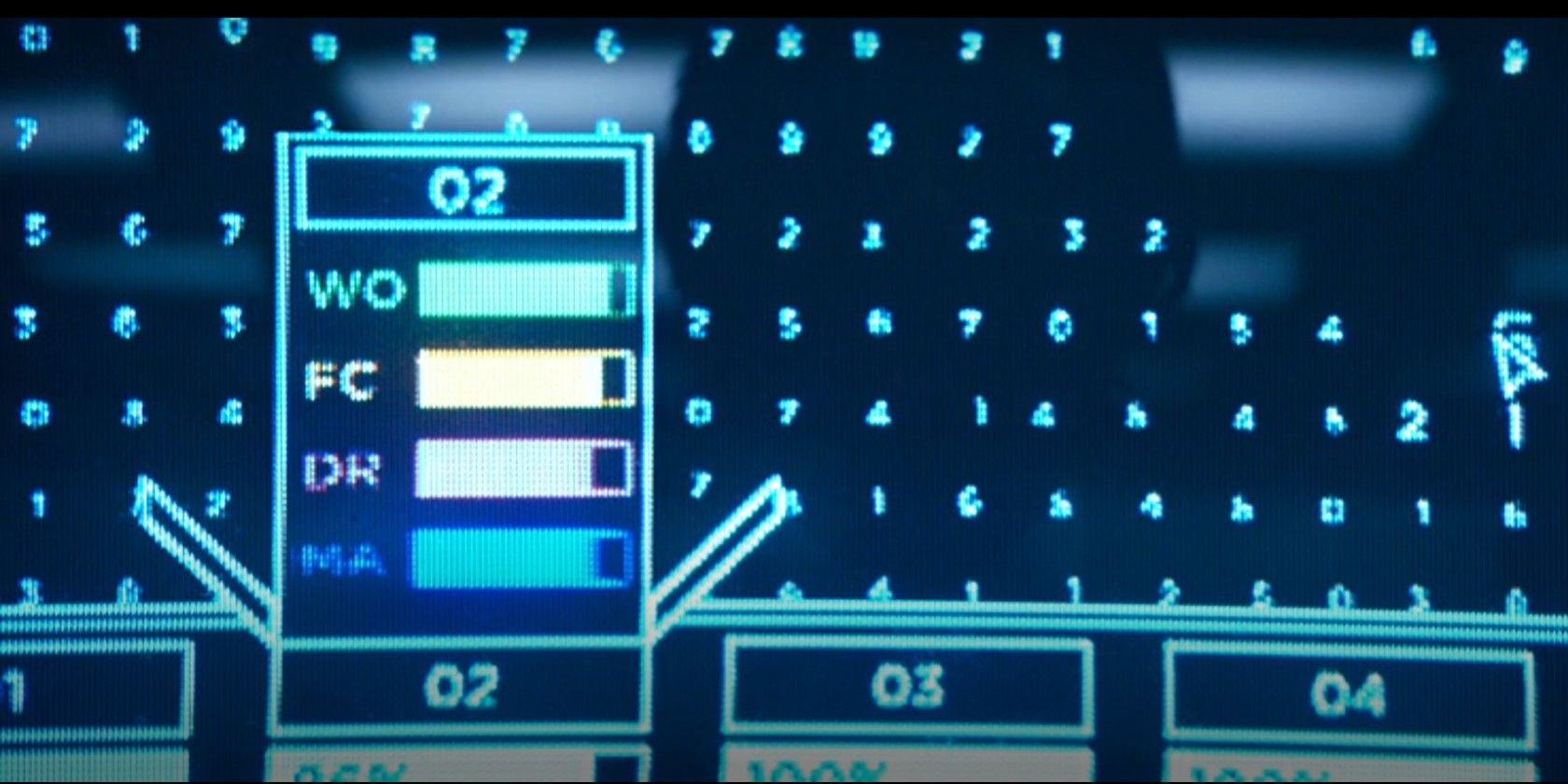 Four signs of temper in computer screenshot, Severance episode 1 "Good News From Hell".