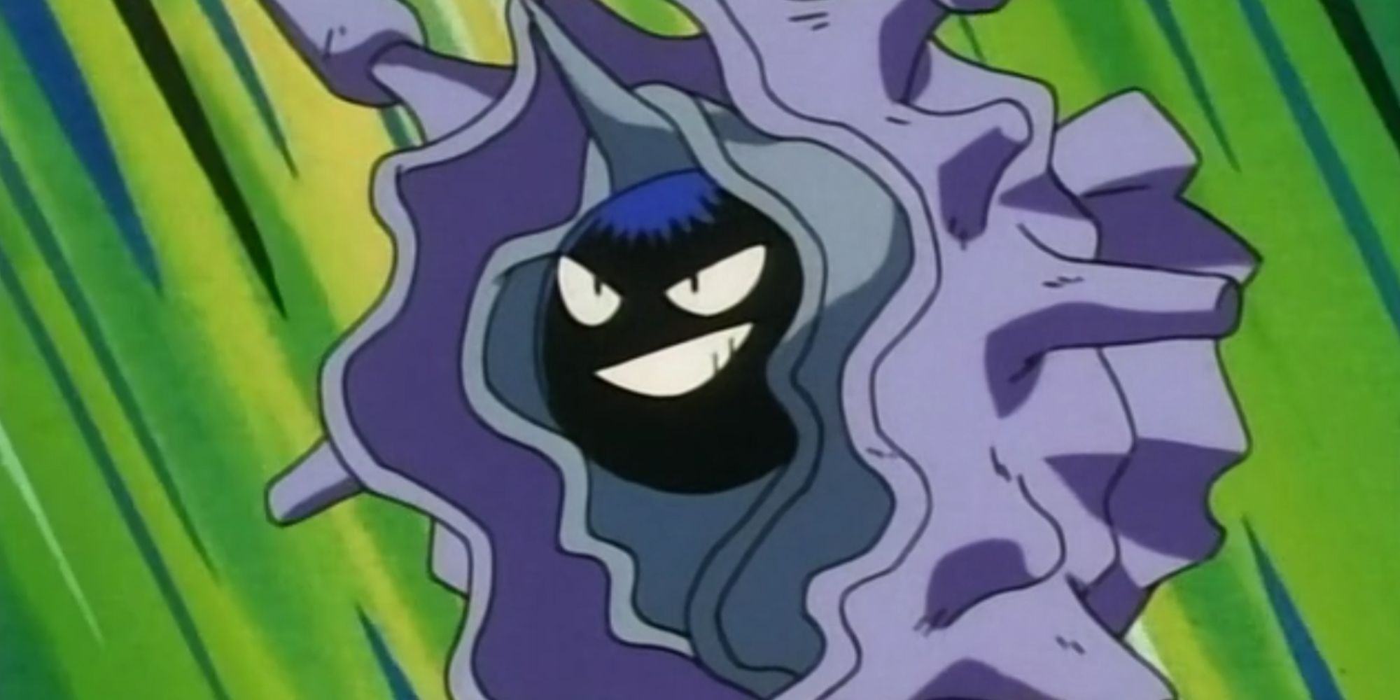 Cloyster smiles while attacking Pokemon