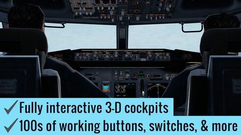 Airplane flight simulation mod apk