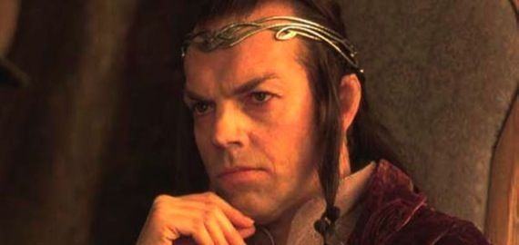 Hugo Weaving as Elrond in The Lord of the Rings