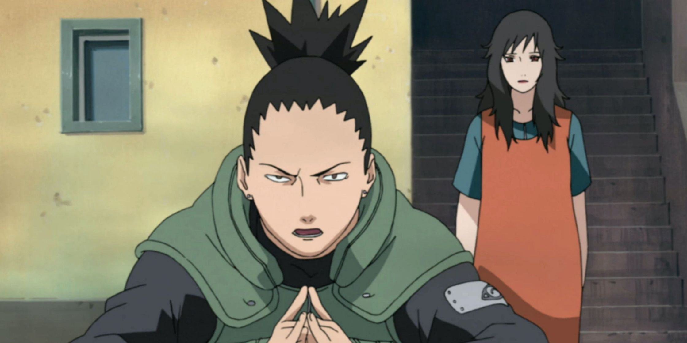 Shikamaru stood in front of the pregnant Kurenai to protect her from Naruto Shippuden's potential attack