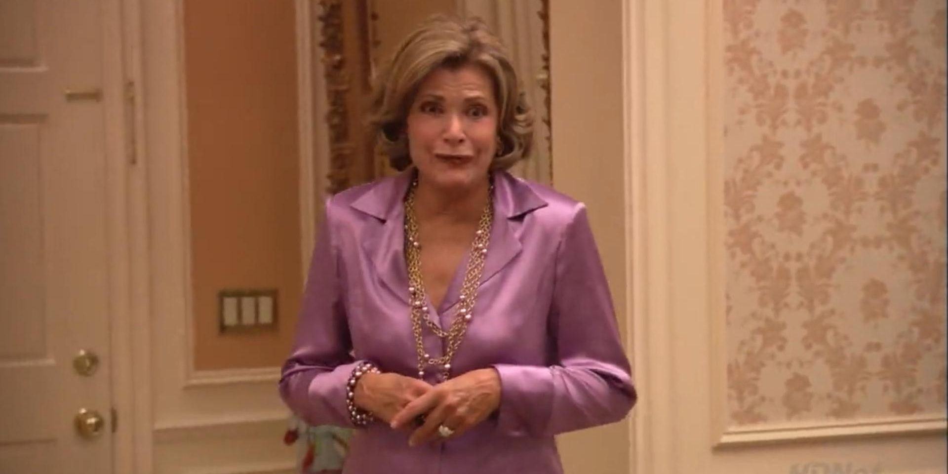 Lucille Bluth makes face in Arrested Development
