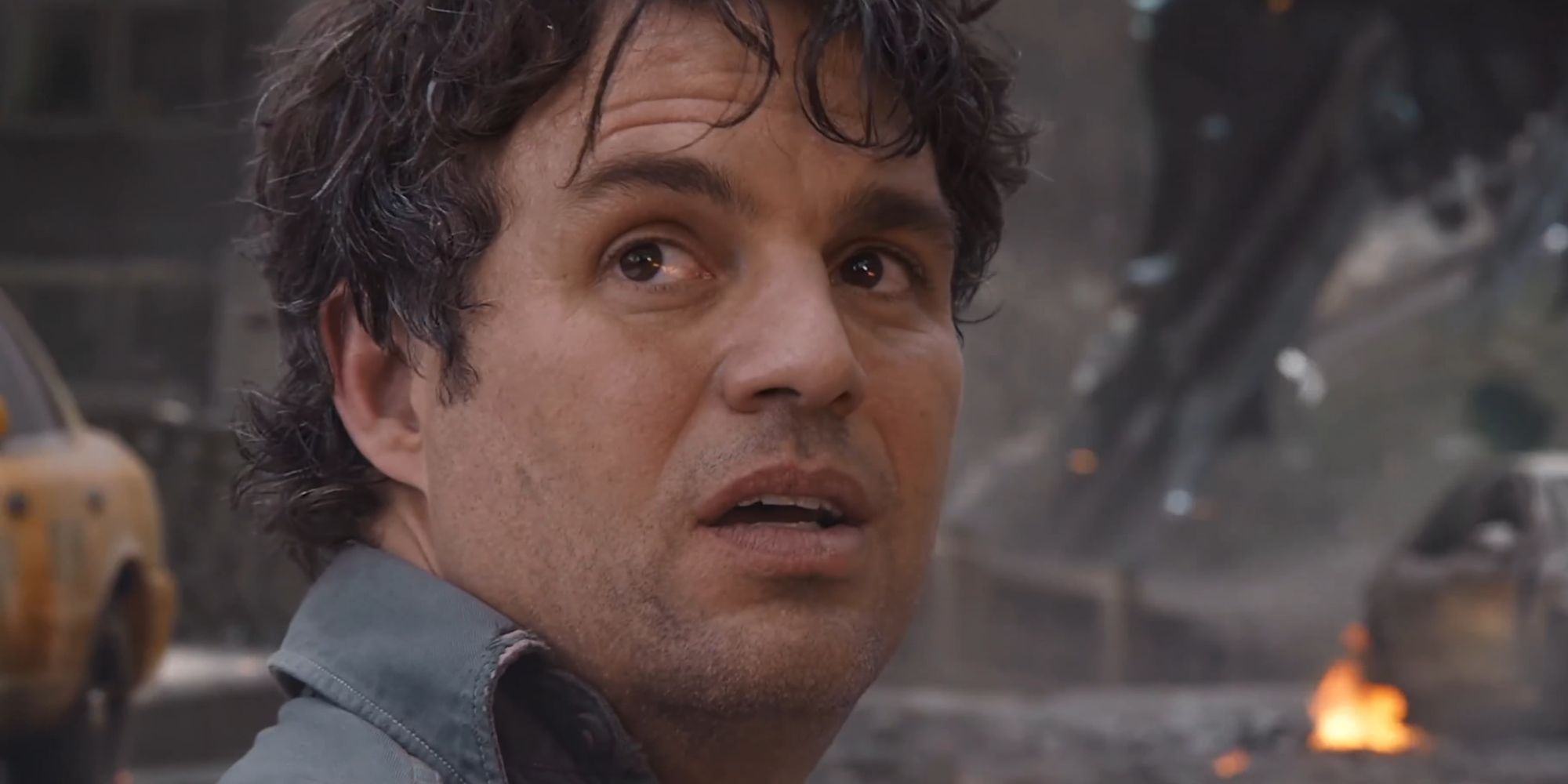 Mark Ruffalo as Bruce Banner fighting in The Avengers (2012)