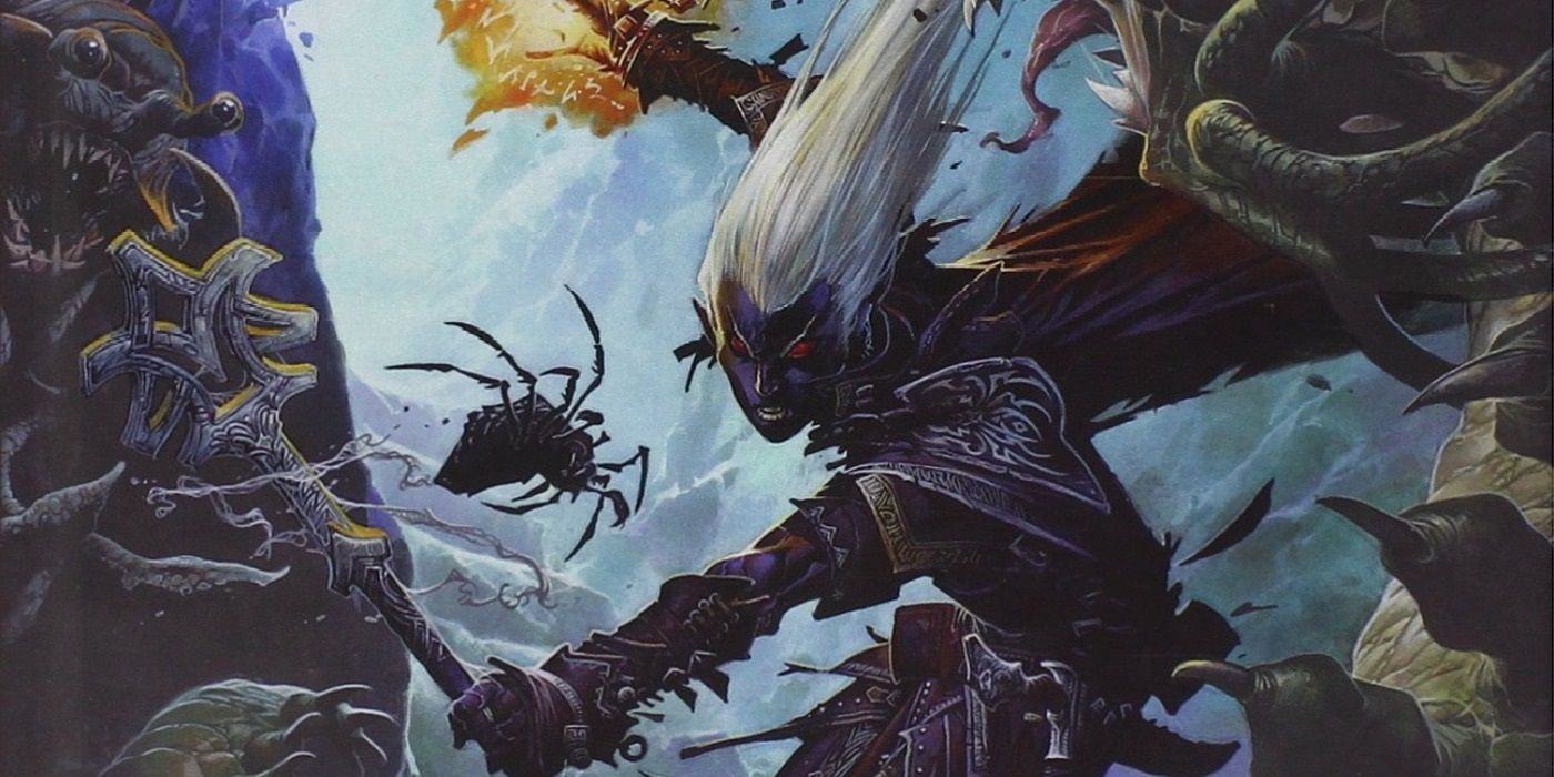 Dungeons and Dragons drow spider cover