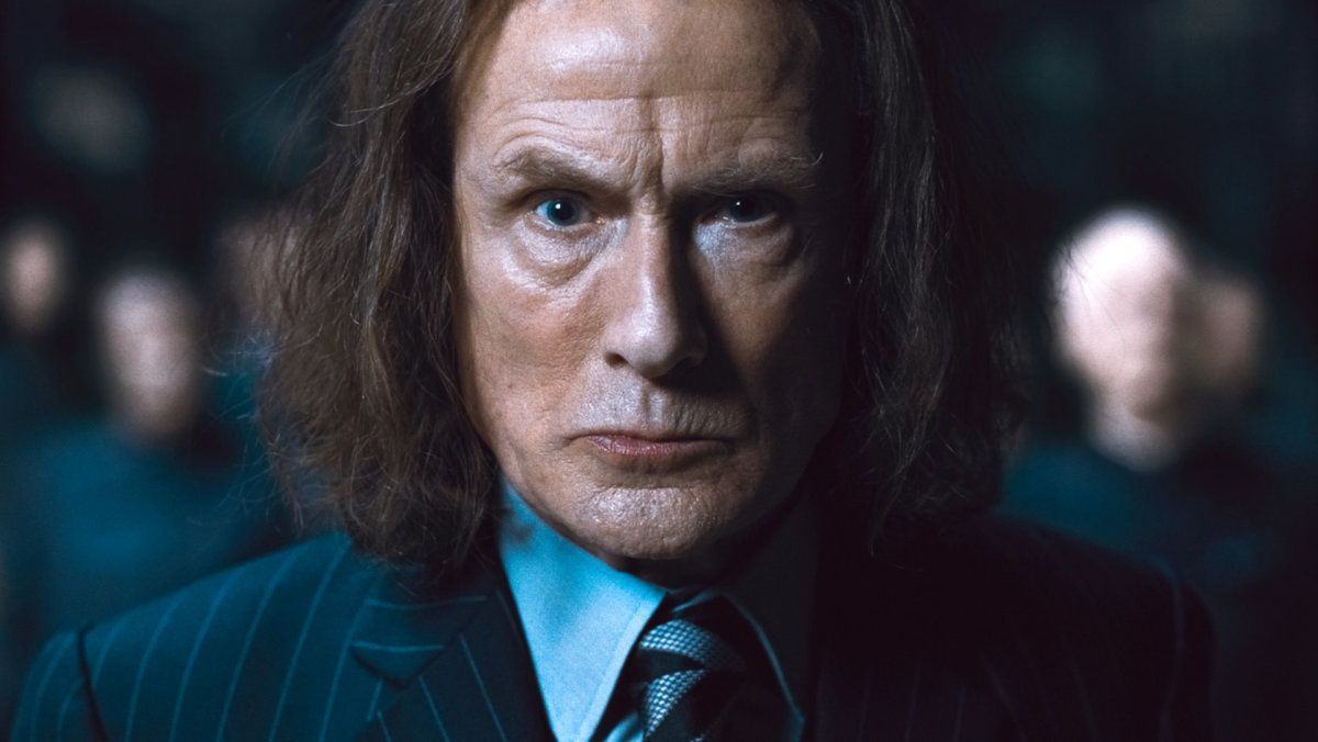Rufus Scrimgeour grimaces for the camera in 'Harry Potter'