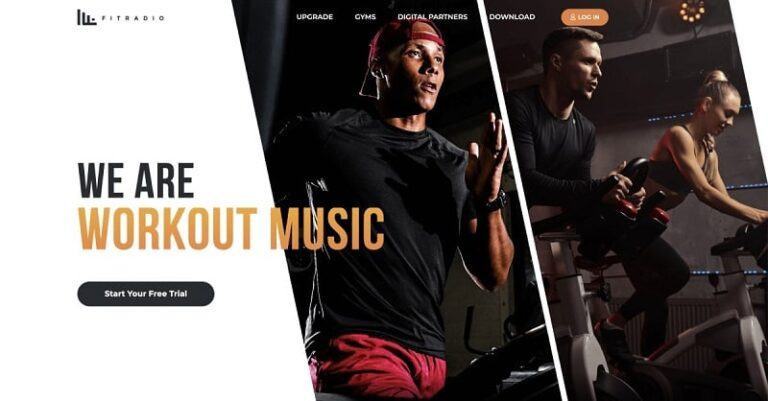 Fit Radio Workout Music & Coach MOD APK (Premium unlocked) 2023.02.24.1419