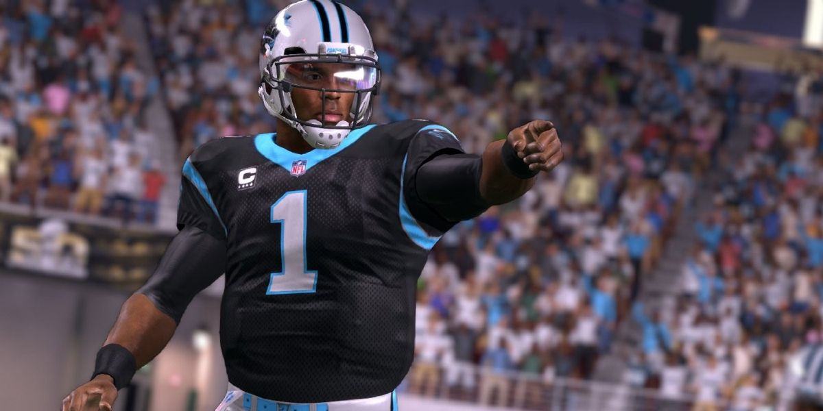 Cam Newton pointing in Madden 16