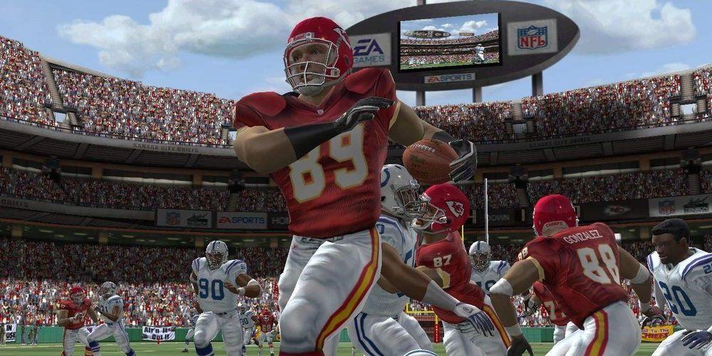 Kansas City Chiefs player celebrating a touchdown