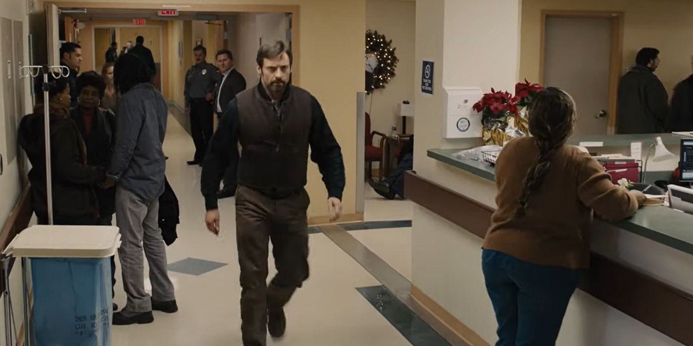 Hugh Jackman as Caleb in Prison Hospital Chase