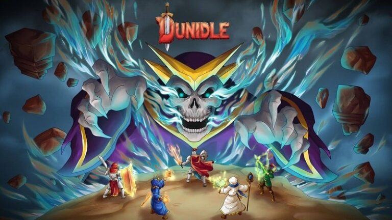 Dunidle MOD APK (Unlocked heroes, battle mission) 7.1.3