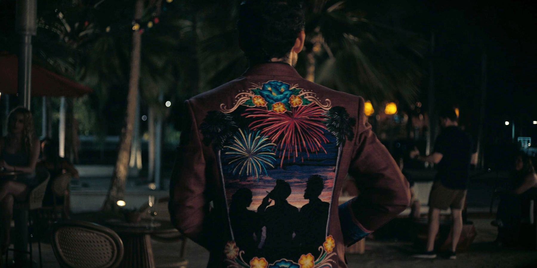 Baltasar Frias' coat depicting Alex, Luna and Baltasar in the end of The Resort