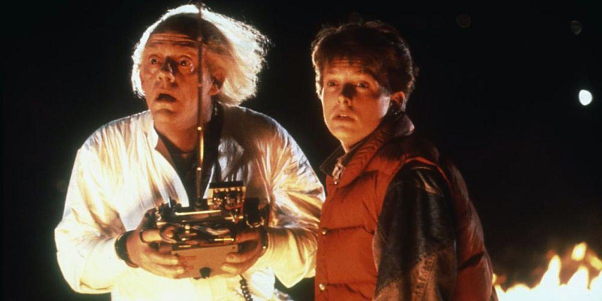 Marty and Doc Brown Stunned in 'Back to the Future'