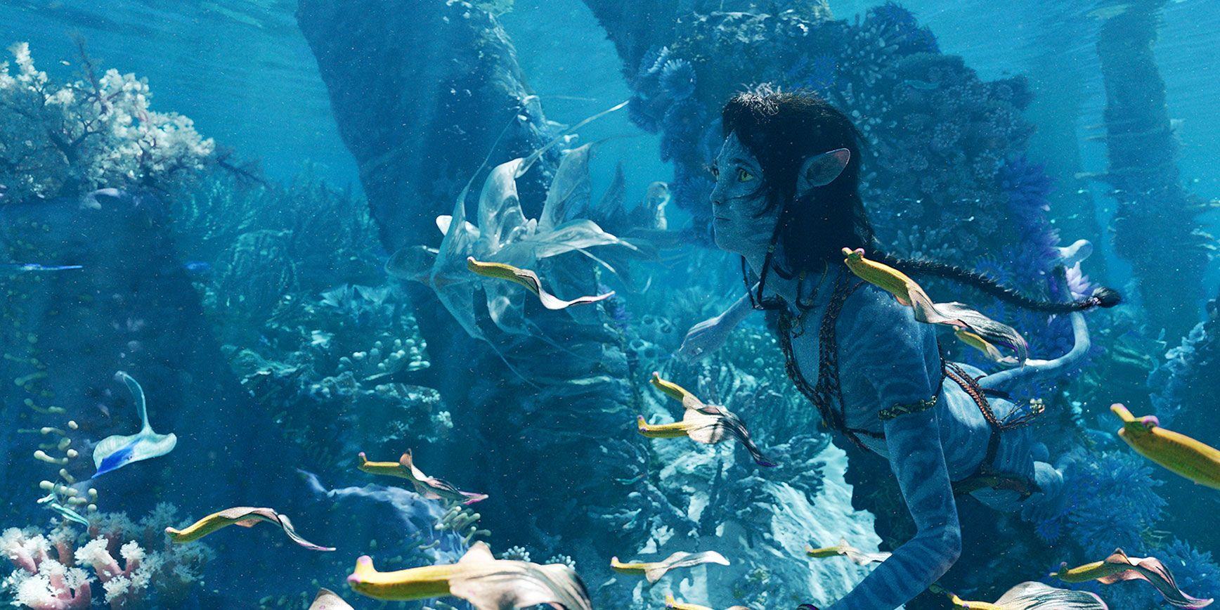 Na'vi Avatar 2 Swimming