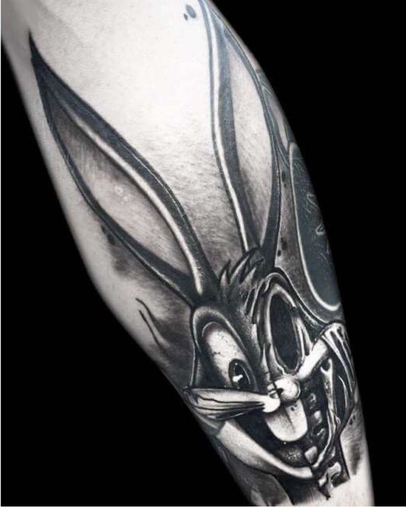 Kevin Saxler's Half-Life Rabbit Tattoo