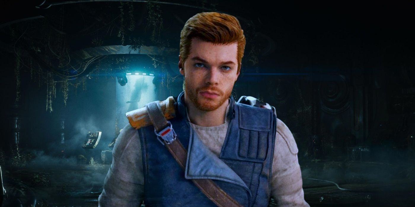 Cal Kestis has an older beard in Star Wars Jedi: Survivor with a glowing Bacta tank on his back