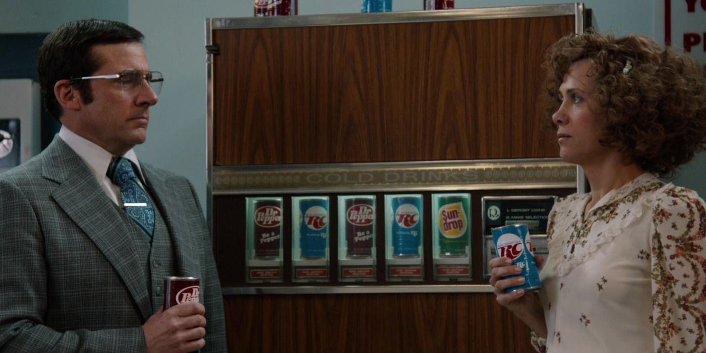 Brick and Chani drink soda together in Anchorman 2