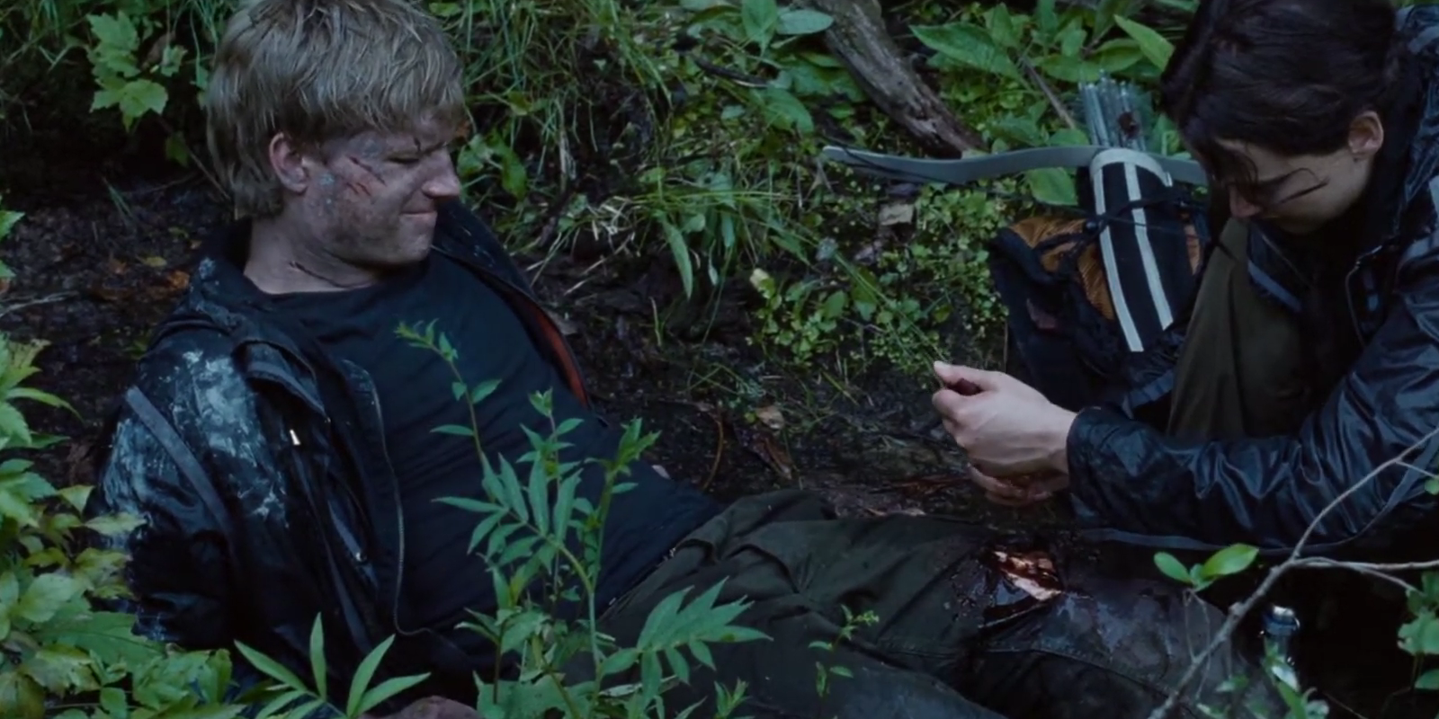 The Hunger Games - Katniss and Peeta in the Forest