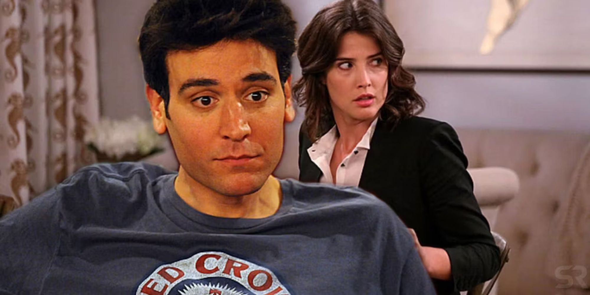 Composite image of Ted and Robin from HIMYM