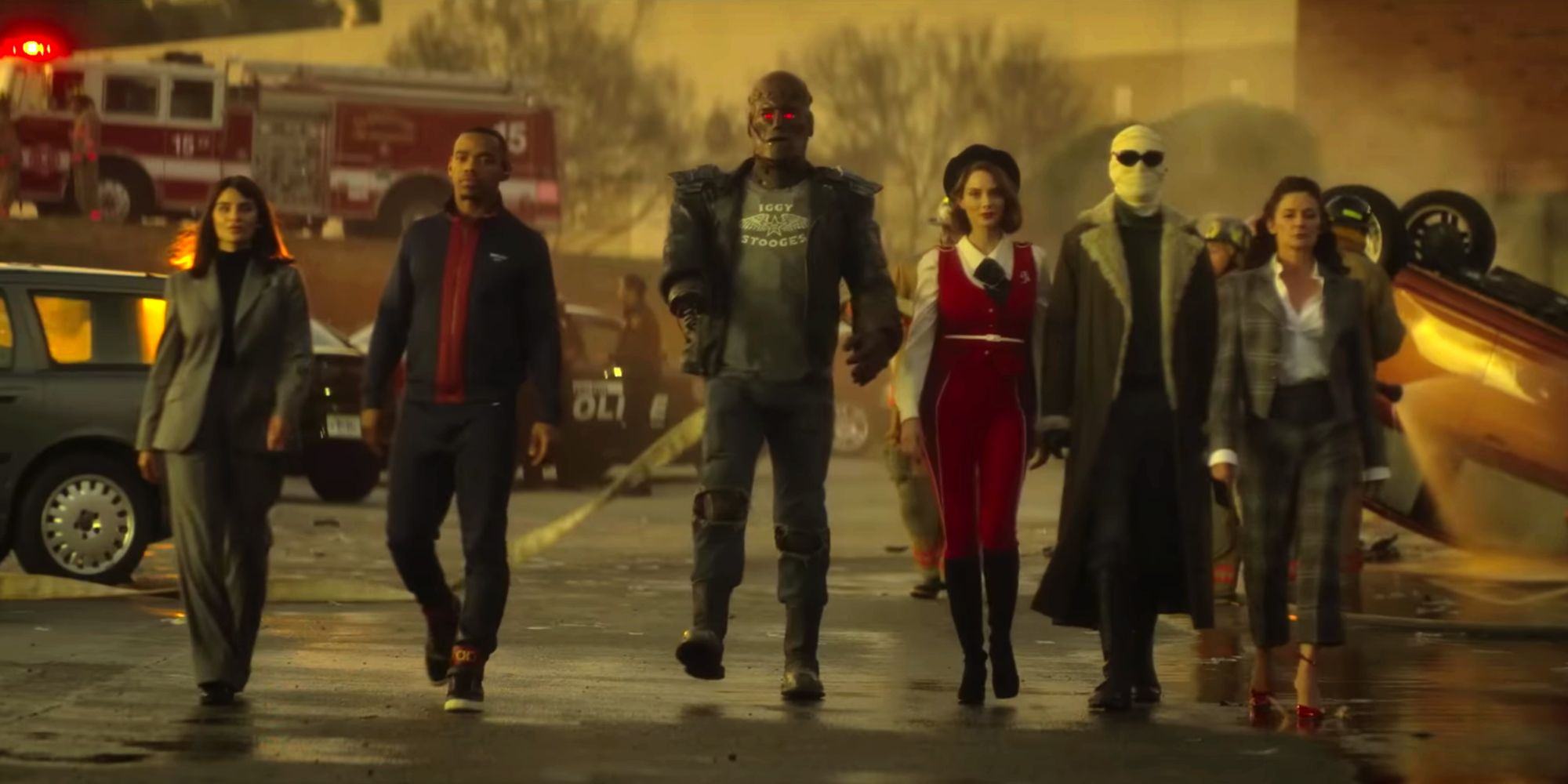 Doom Patrol Season 4 characters walking in a line