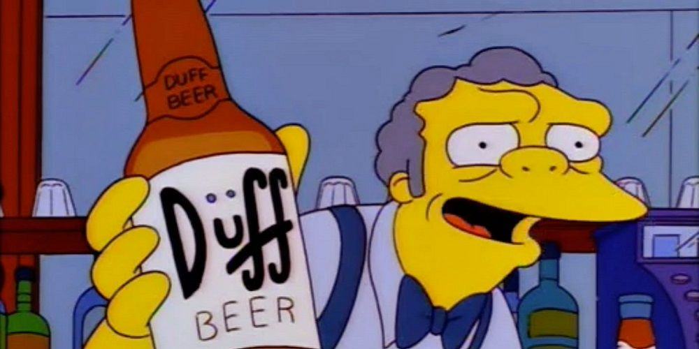 Moe Serves Duff Beer on The Simpsons