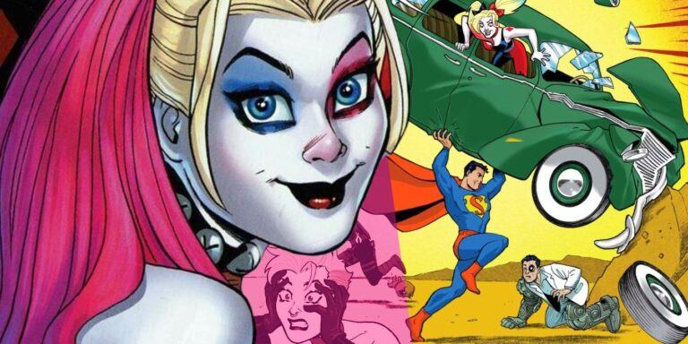 Harley Quinn Hijacks Superman’s Most Iconic Cover in New Homage