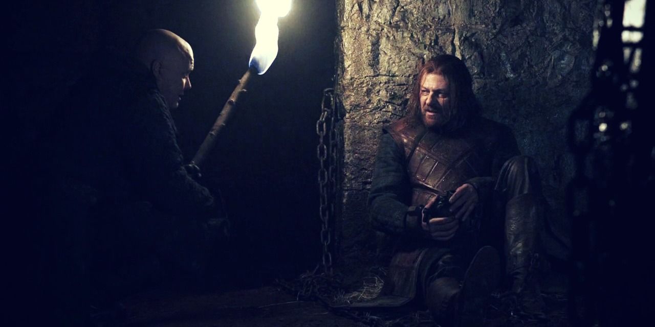 Lord Varys and Eddard Stark in Game of Thrones Season 1