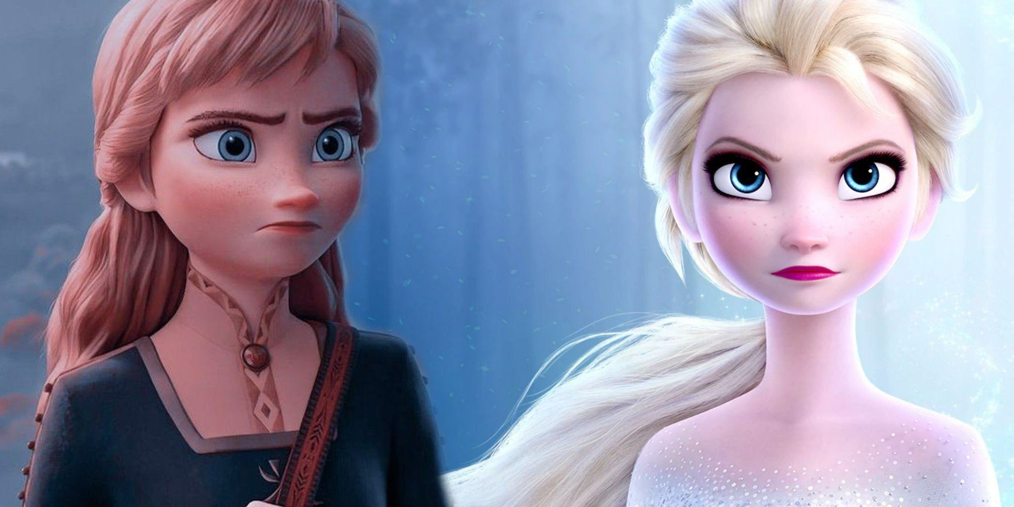 Composite image of Anna and Elsa from Frozen