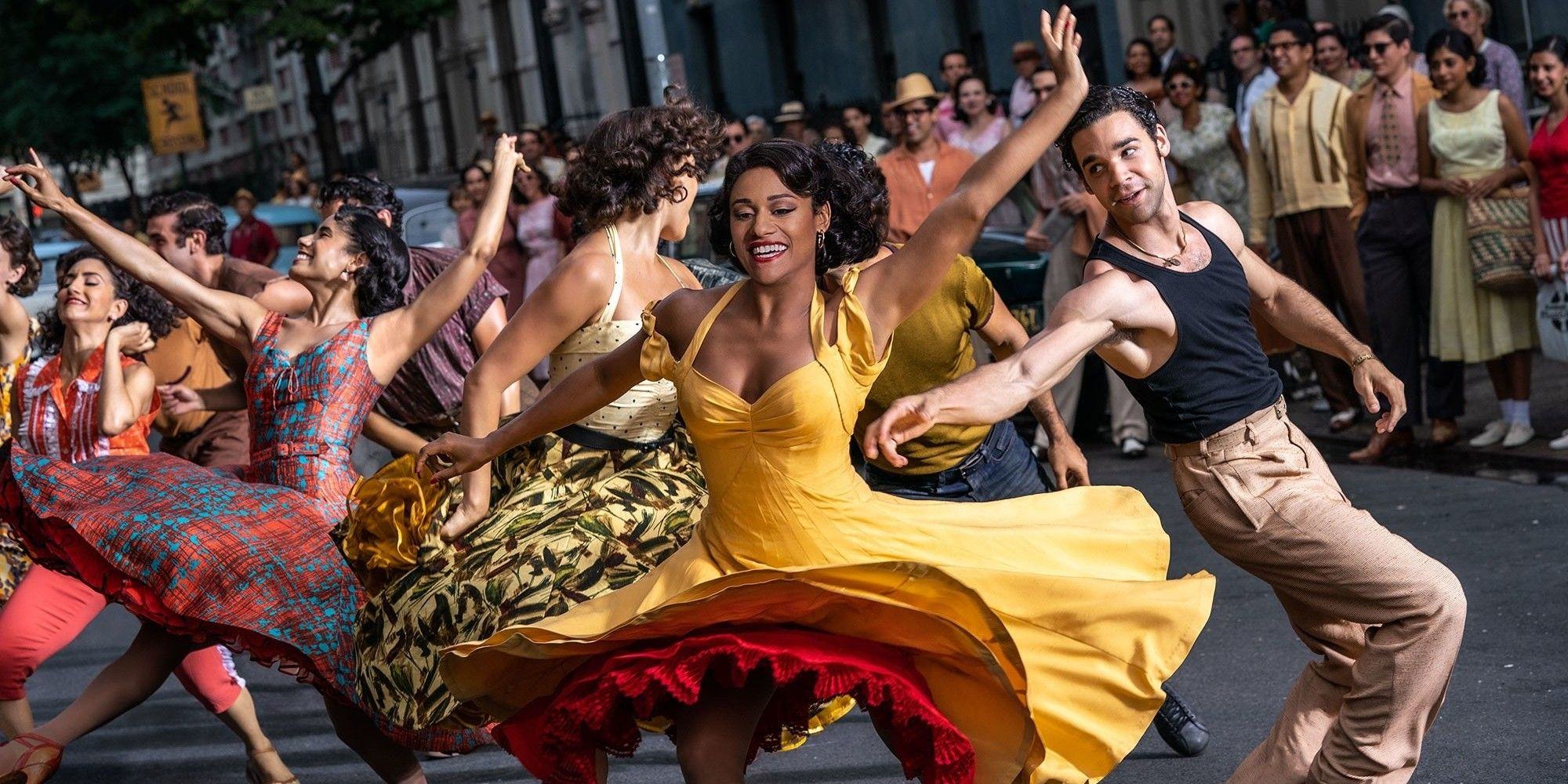 Ariana DeBose and David Alvarez in West Side Story 2020