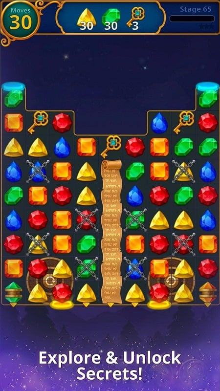 Jewels Magic Mystery Match3 free mod