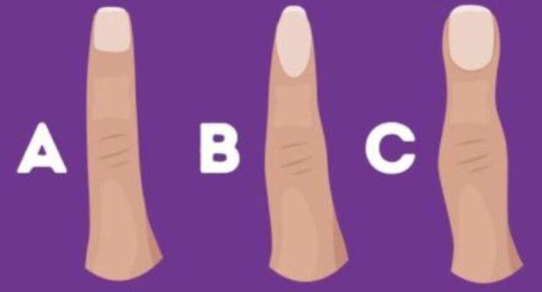 Choose the index finger that most closely resembles your index finger from the visual test and see if you are a good person