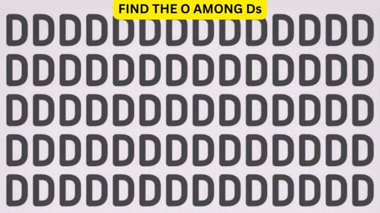 Seek and Find - Spot the O among Ds in 6 seconds