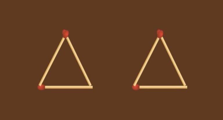 Make 4 triangles in 1 move: test your intelligence in a visual test
