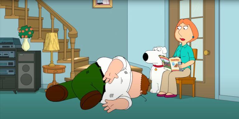 Why Family Guy Characters Fall With Their Arm Behind Their Backs