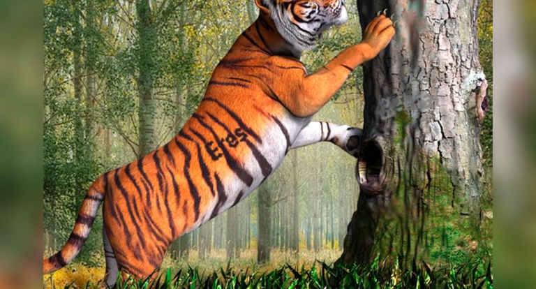 You have 7 seconds to find the hidden message in the Bengal tiger picture